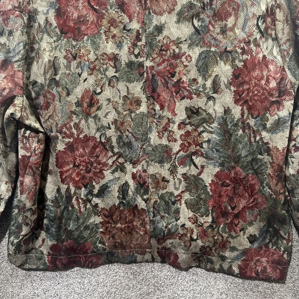 Vintage Cheltham Crossing Lightweight Jacket Womens 16 Floral‎ Button Up Cottage